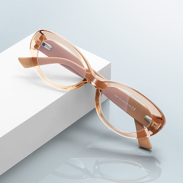 Vicky Womens Full Rim Oval Tr 90 Titanium Reading Glasses 512257 — view 1 | Vicky at FuzWeb