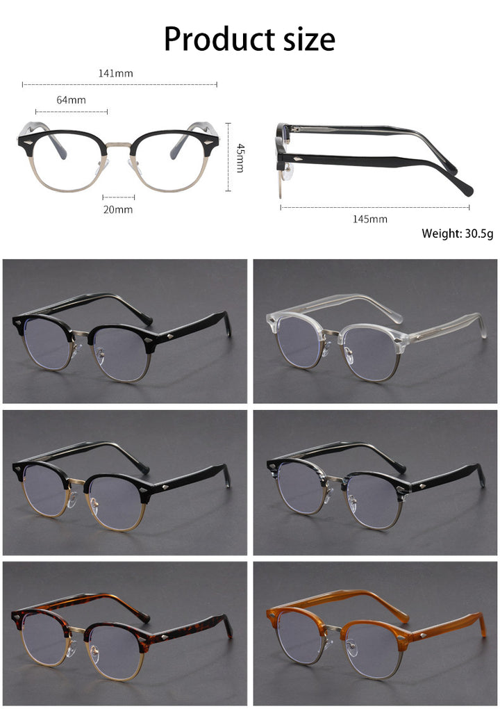 Vicky Unisex Full Rim Round Tr 90 Titanium Reading Glasses 10306 — view 1 | Vicky at FuzWeb