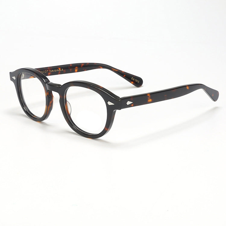 Bclear Unisex Full Rim Round Acetate Three Size S-M-L Frame Eyeglasses 1915 — view 2 | Bclear at FuzWeb