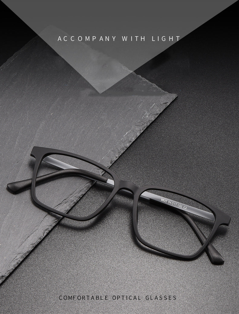 Kocolior Unisex Full Rim Square Tr 90 Titanium Hyperopic Reading Glasses 8922 — view 1 | Kocolior at FuzWeb