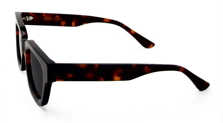 Esnbie Unisex Full Rim Square Brow Line Thick Acetate Sunglasses 23029.