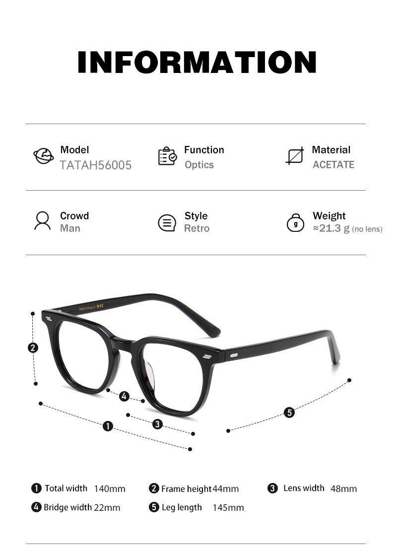 Vicky Unisex Full Rim Square Acetate Titanium Reading Glasses 756005 — view 2 | Vicky at FuzWeb