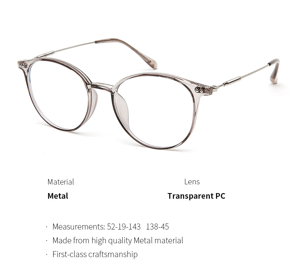 Kansept Women's Full Rim Round Acetate Eyeglasses 90045.