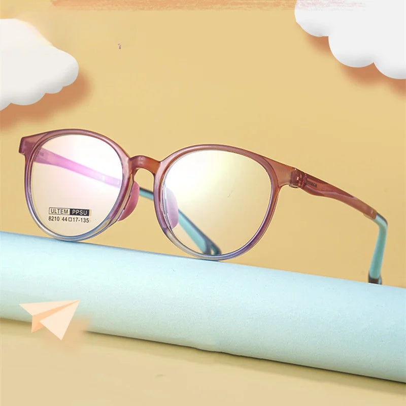 Chashma Ottica Unisex Youth Full Rim Round Tr 90 Titanium Eyeglasses 8210 — view 1 | Chashma Ottica at FuzWeb