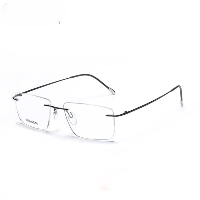 Chashma Ottica 16011 unisex rimless titanium prescription eyeglasses — view 5