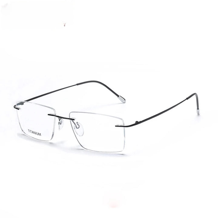 Chashma Ottica 16011 unisex rimless titanium prescription eyeglasses — view 5