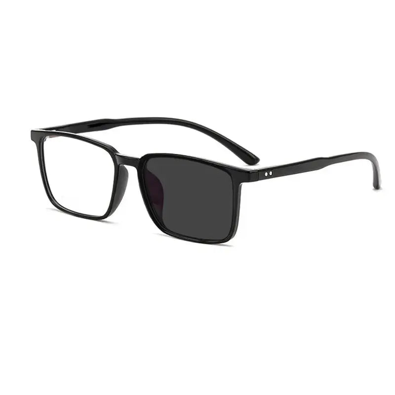 Kocolior Unisex Full Rim Square Acetate Tr 90 Hyperopic Reading Glasses D115.