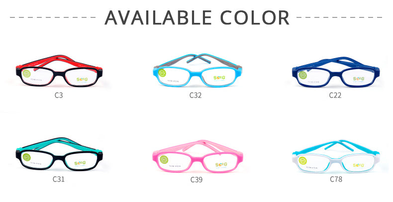 Secg Unisex Childrens Full Rim Square Tr 90 Silicone Eyeglasses 20156 — view 2 | Secg at FuzWeb