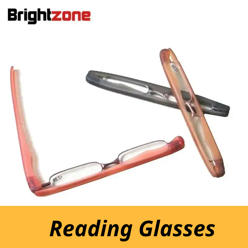 Brightzone Unisex Semi Rim Oval Tr 90 Alloy Reading Glasses 154515