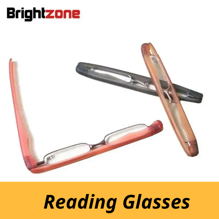Brightzone Unisex Semi Rim Oval Tr 90 Alloy Reading Glasses 154515