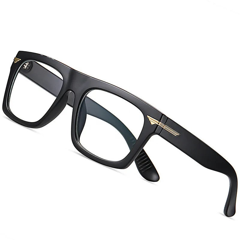Kocolior Unisex Full Rim Square Acetate Hyperopic Reading Glasses 3394 — view 4 | Kocolior at FuzWeb