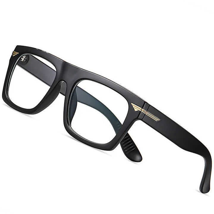 Kocolior Unisex Full Rim Square Acetate Hyperopic Reading Glasses 3394 — view 4 | Kocolior at FuzWeb