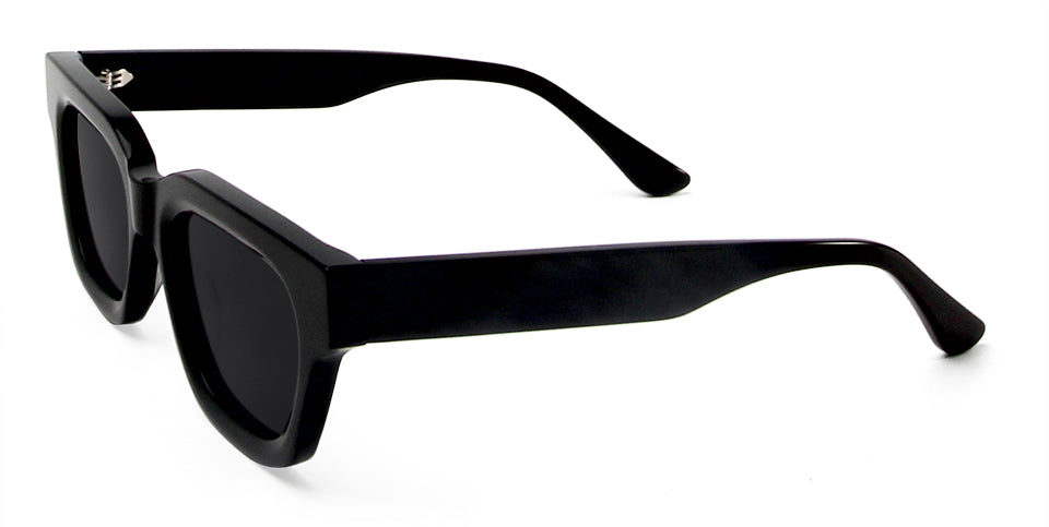 Esnbie Unisex Full Rim Square Brow Line Thick Acetate Sunglasses 23029.