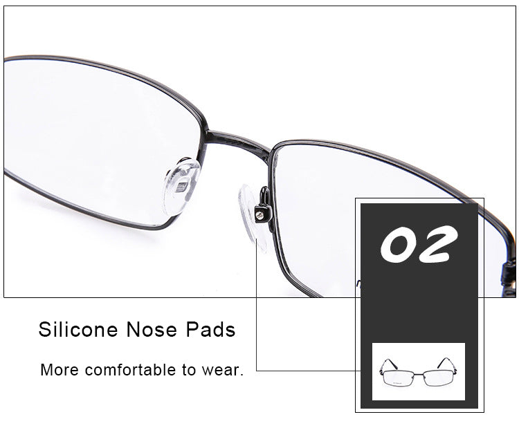 Krasivyy Unisex Full Rim Square Titanium Eyeglasses Kr4755 — view 4 | Krasivyy at FuzWeb