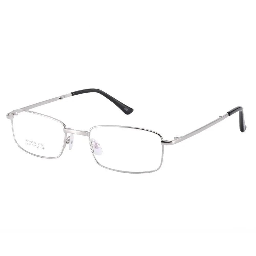 Chashma Ottica Unisex Full Rim Square Foldable Stainless Steel Alloy Eyeglasses 8827