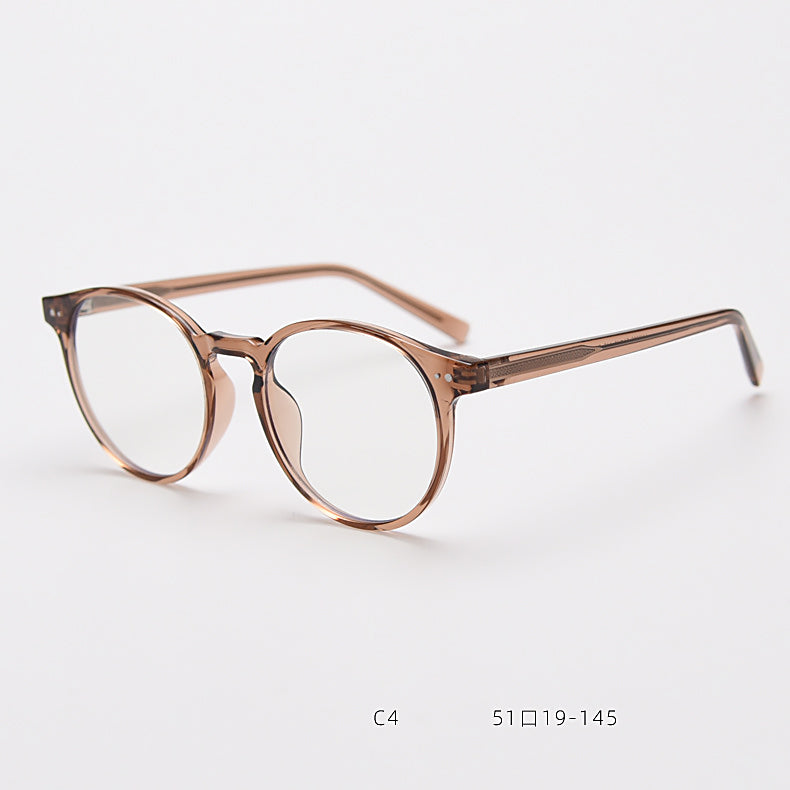 CCspace Unisex Full Rim Round Tr 90 Titanium Eyeglasses 55868 — view 13 | CCspace at FuzWeb