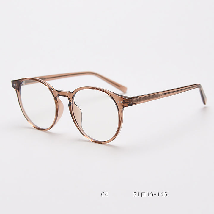 CCspace Unisex Full Rim Round Tr 90 Titanium Eyeglasses 55868 — view 13 | CCspace at FuzWeb