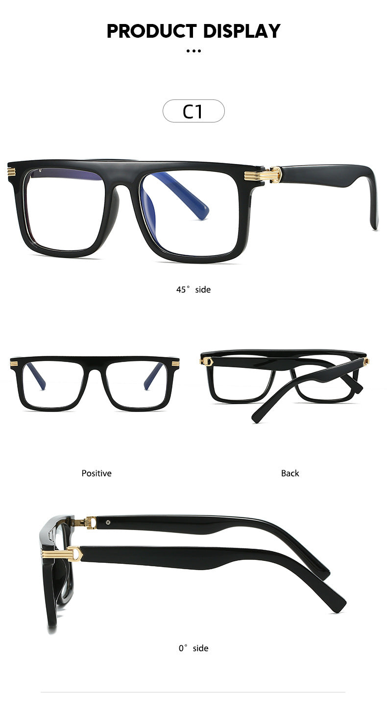 Kocolior 226100 Unisex Full Rim Square Brow Line PC Frames FuzWeb