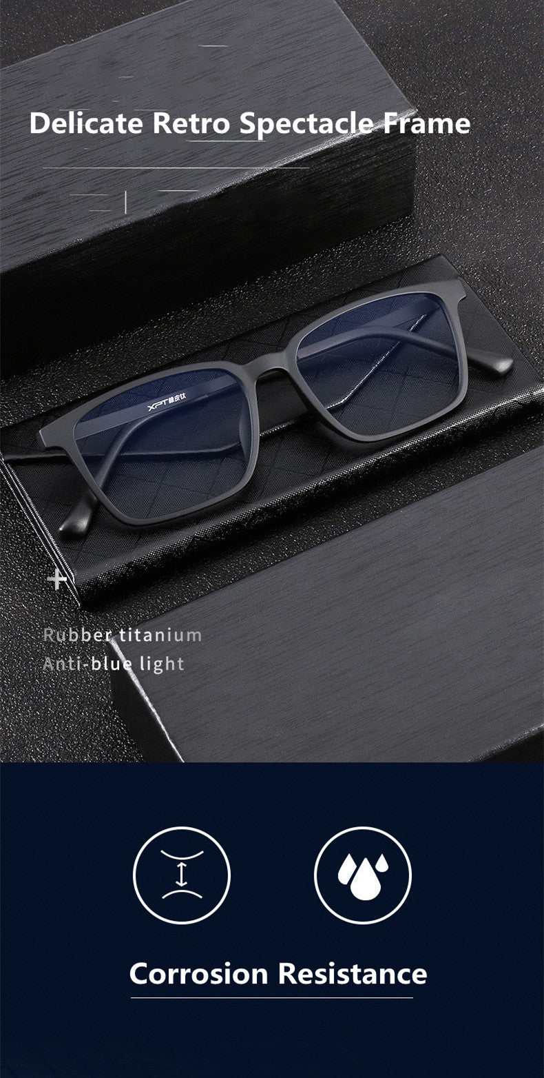 Handoer Unisex Full Rim Square Tr 90 Titanium Hyperopic Photochromic +175 To +325 Reading Glasse — view 1 | Handoer at FuzWeb