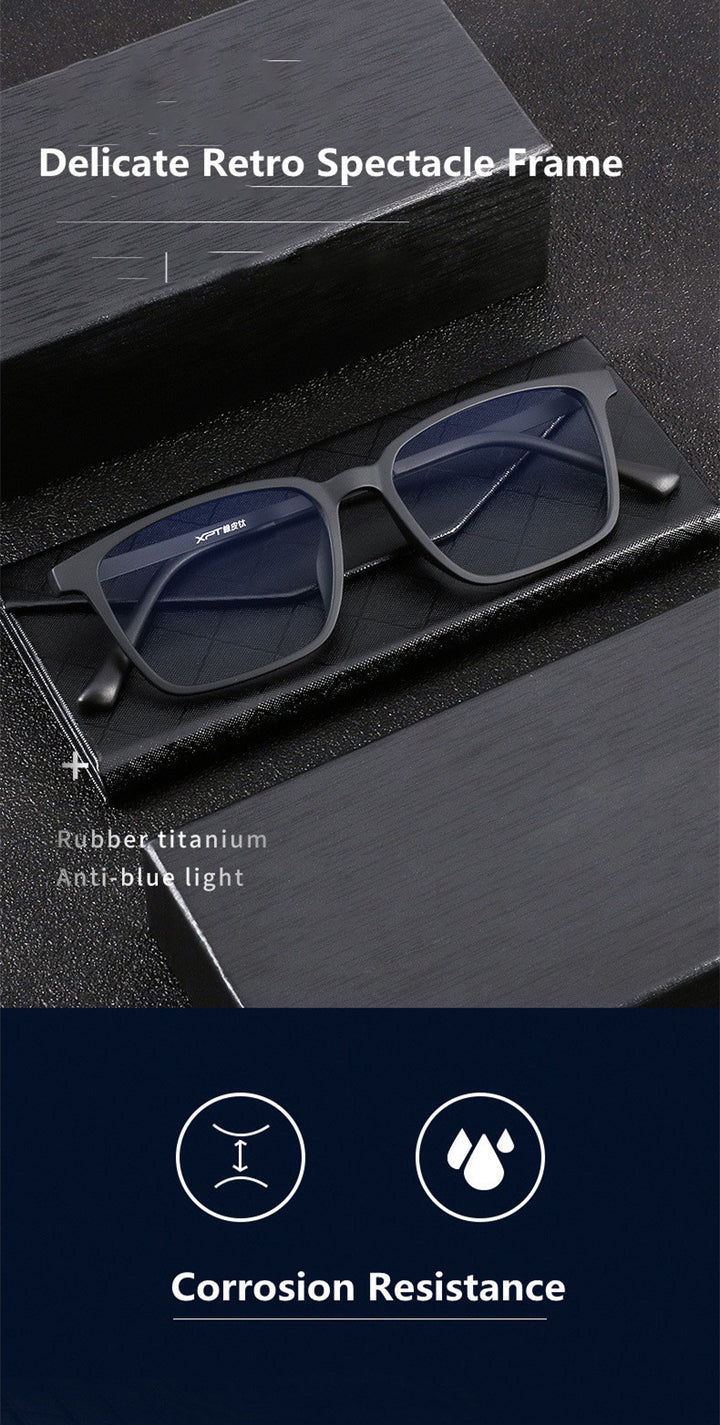 Kocolior Unisex Full Rim Square Tr 90 Titanium Hyperopic Reading Glasses 98221 — view 1 | Kocolior at FuzWeb