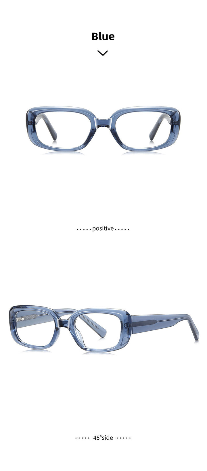 Kocolior Unisex Full Rim Square Acetate Photochromic Reading Glasses 412241.