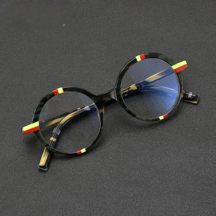 Chashma Womens Full Rim Round Acetate Eyeglasses 778248 — view 1 | Chashma at FuzWeb