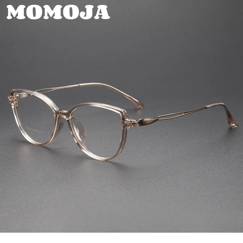 Momoja Women's Full Rim Oval Butterfly Tr 90 Alloy Eyeglasses 726016