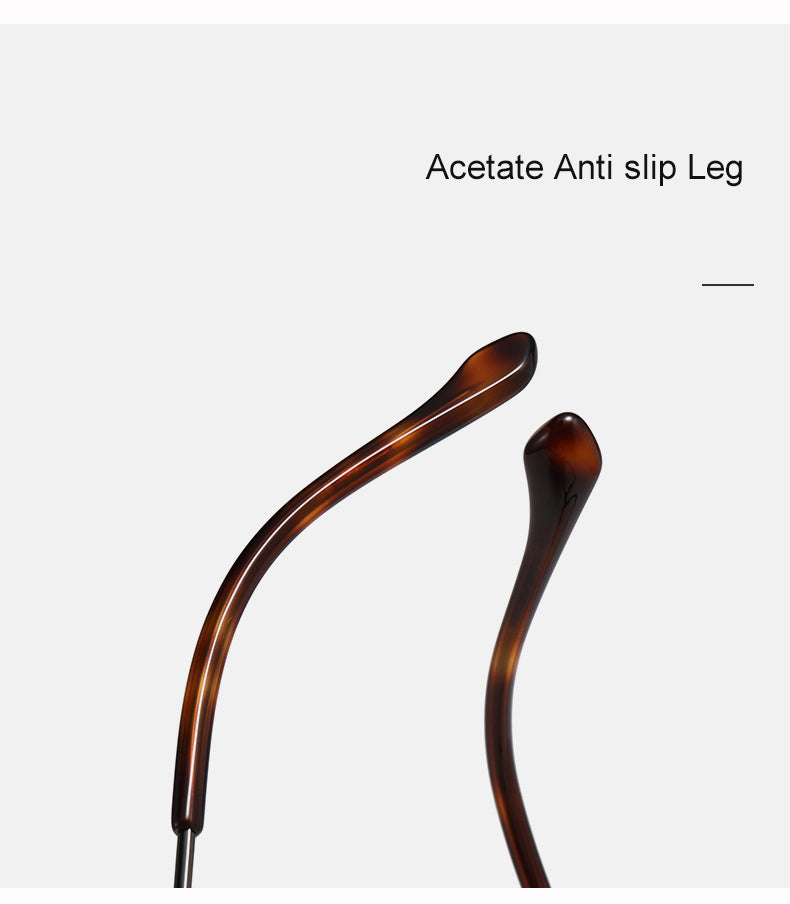 Krasivyy Unisex Full Rim Oval Square Titanium Acetate Eyeglasses 316891.