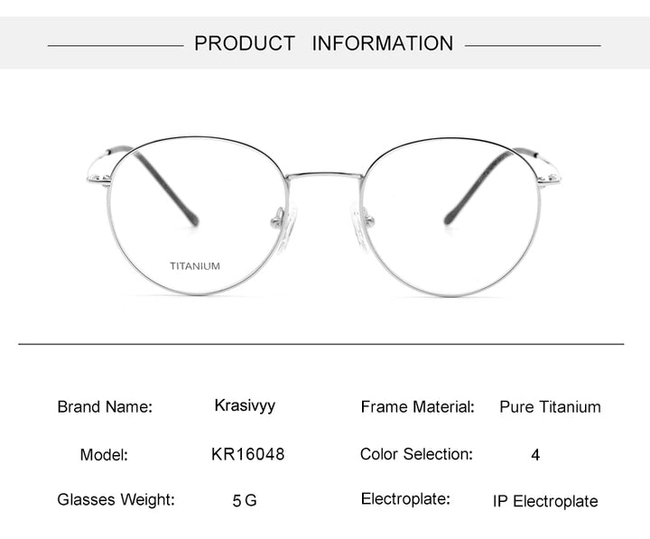 Krasivyy Womens Full Rim Oval Square Titanium Eyeglasses 916048 — view 1 | Krasivyy at FuzWeb