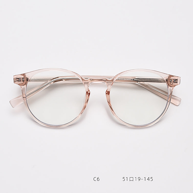 CCspace Unisex Full Rim Round Tr 90 Titanium Eyeglasses 55868 — view 10 | CCspace at FuzWeb