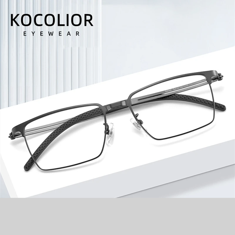 Kocolior Unisex Full Rim Polygon Square Alloy Reading Glasses 79996