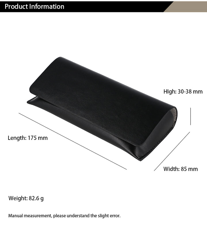 CCSpace Unisex Large PU Leather Eyeglasses Case 51105.