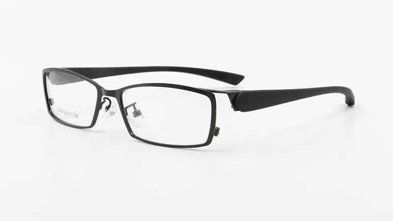 Bclear Men Titanium Alloy Metal Eyeglasses Full Rim Eyewear S1976 — view 2 | Bclear at FuzWeb