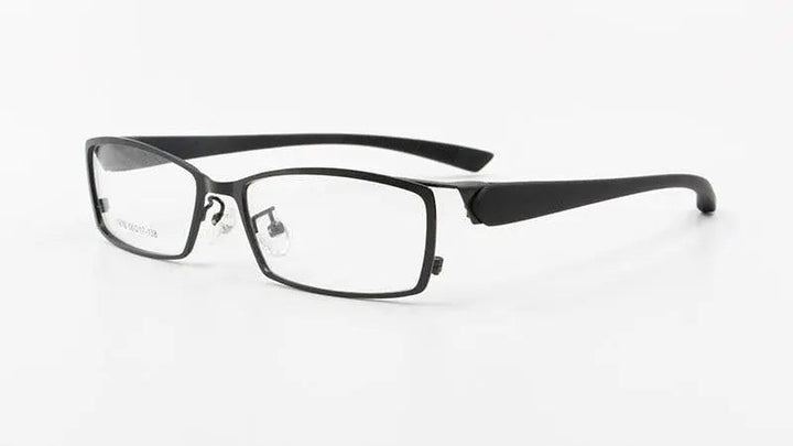 Bclear Men Titanium Alloy Metal Eyeglasses Full Rim Eyewear S1976 — view 2 | Bclear at FuzWeb