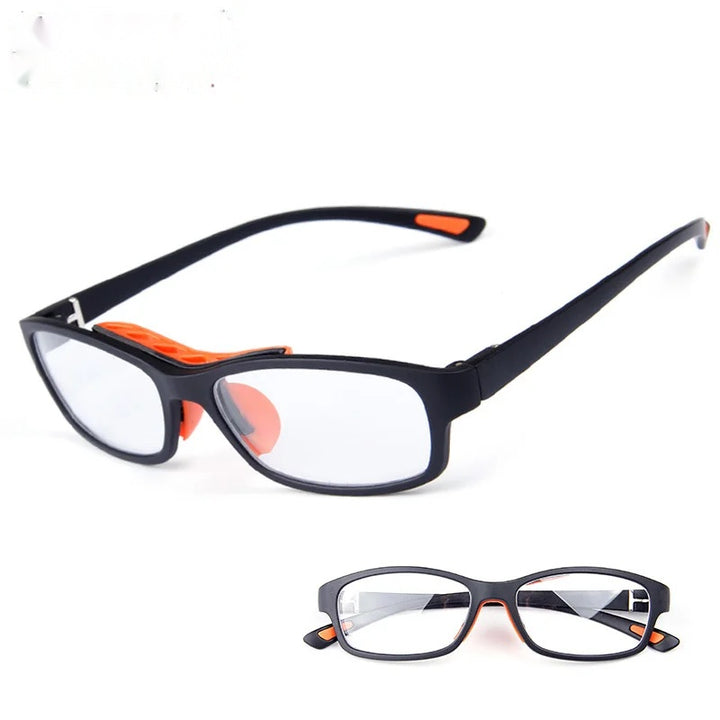 Chashma Ottica Unisex Full Rim Square Tr 90 Titanim Sport Goggle Eyeglasses 010.