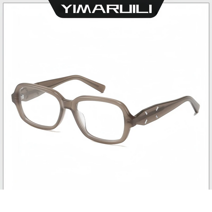 Yimaruili Unisex Full Rim Square Acetate Eyeglasses 702031