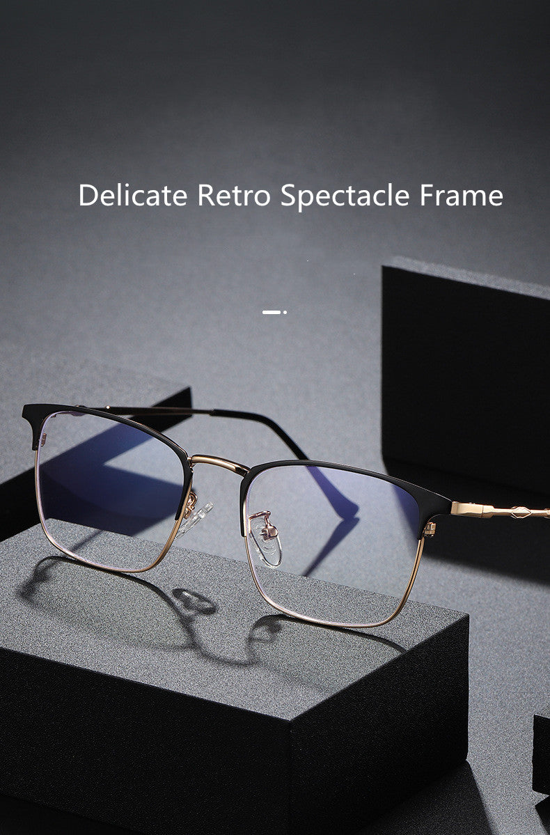 Kocolior Unisex Full Rim Square Alloy Hyperopic Reading Glasses 101902 — view 1 | Kocolior at FuzWeb