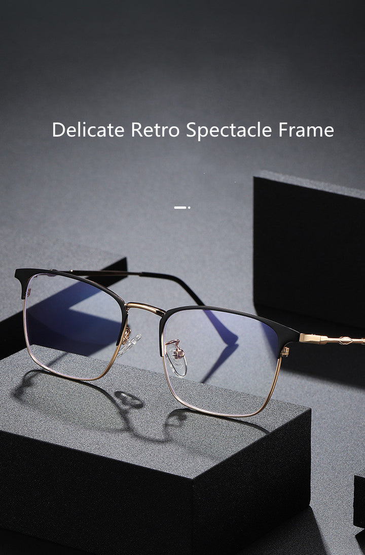 Kocolior Unisex Full Rim Square Alloy Hyperopic Reading Glasses 101902 — view 1 | Kocolior at FuzWeb