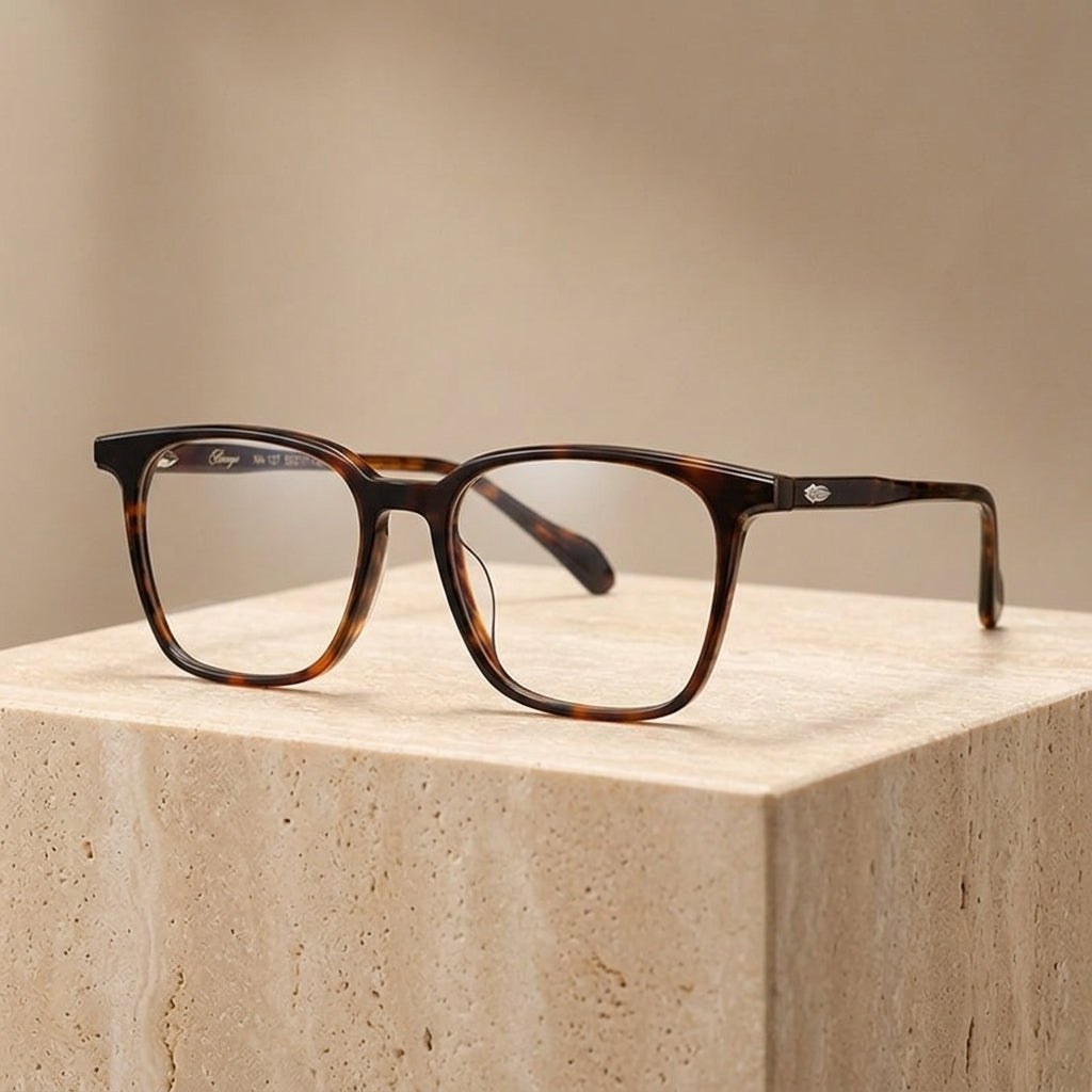 Chashma Ottica Unisex Full Rim Square Acetate Eyeglasses 62127 - Studio Cover