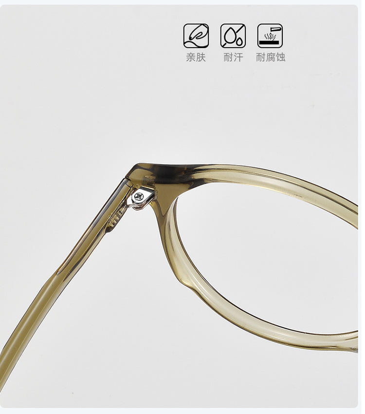 Bclear Unisex Full Rim Round Tr 90 Titanium Eyeglasses 90302 — view 4 | Bclear at FuzWeb
