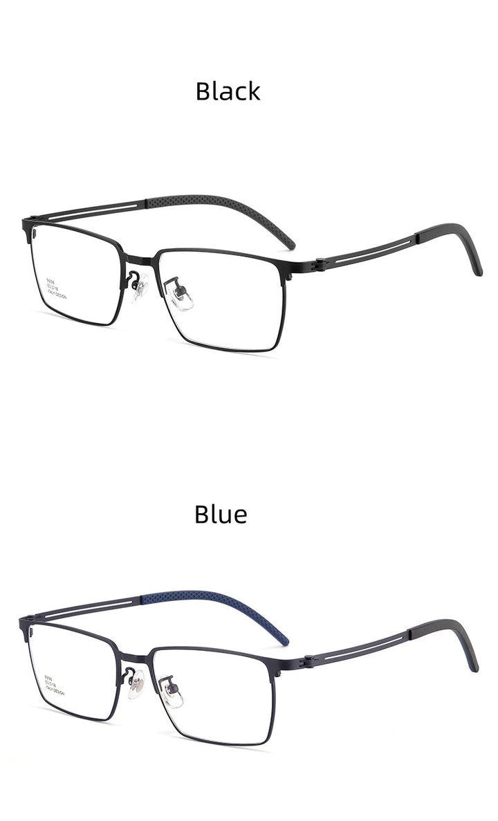 Kocolior Unisex Full Rim Polygon Square Alloy Reading Glasses 79996.