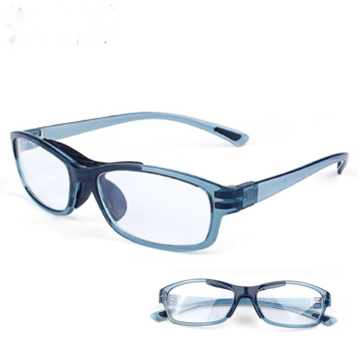 Chashma Ottica Unisex Full Rim Square Tr 90 Titanim Sport Goggle Eyeglasses 010.