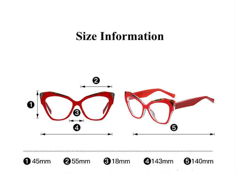 Chashma Ottica Womens Full Rim Cat Eye Tr 90 Acetate Eyeglasses 87288 — view 1 | Chashma Ottica at FuzWeb