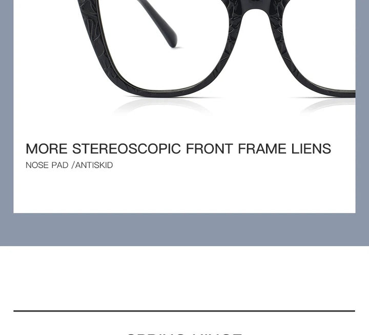 Hotochki Womens Full Rim Cat Eye TR-90 Resin Acetate Frame Eyeglasses Z508 — view 13 | Hotochki at FuzWeb