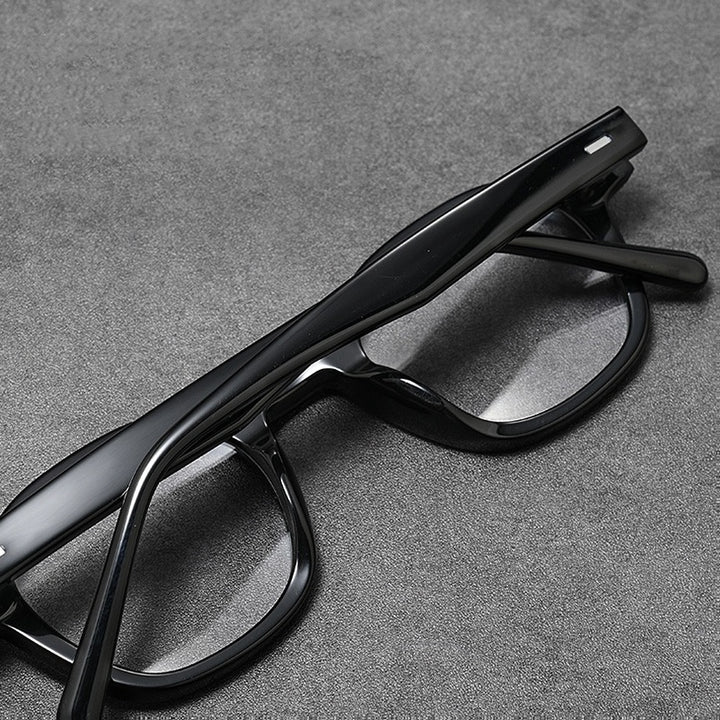 Chashma Ochki Unisex Full Rim Polygon Oval Acetate Eyeglasses 881003.