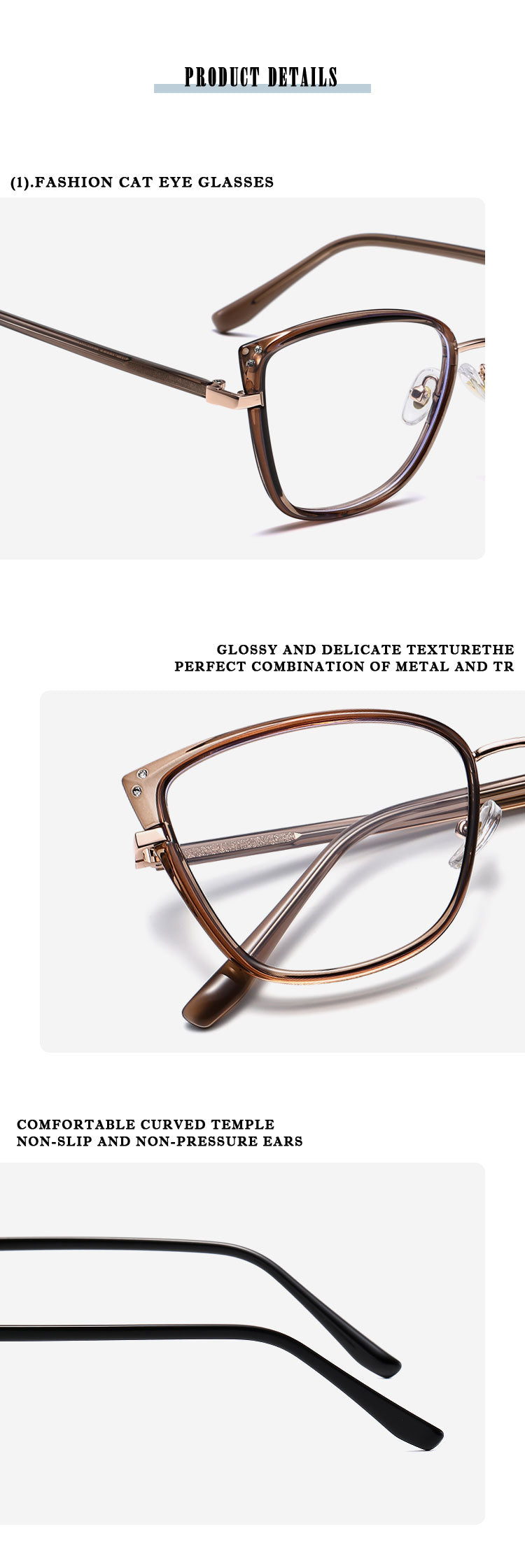 Kansept Womens Full Rim Cat Eye Tr 90 Alloy Reading Glasses 59501 — view 1 | Kansept at FuzWeb