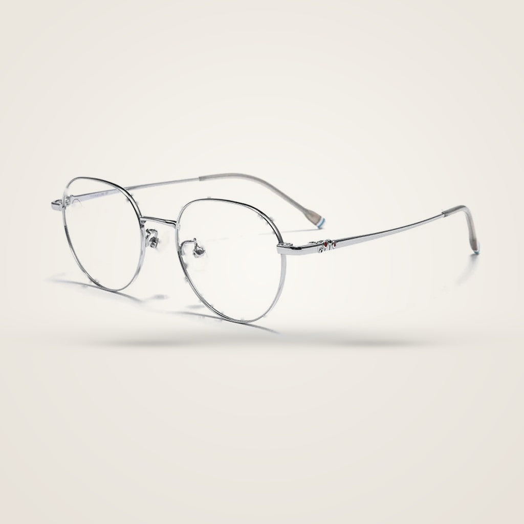 Bclear Unisex Full Rim Polygon Pure Titanium Eyeglasses T1029F — view 1 | Bclear at FuzWeb