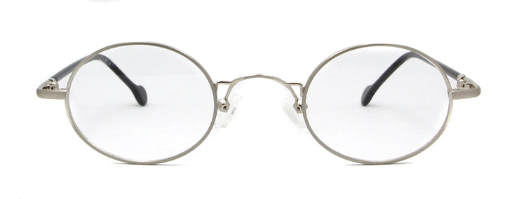 Esnbie Unisex Full Rim Small Oval Alloy Acetate Eyeglasses 18108.