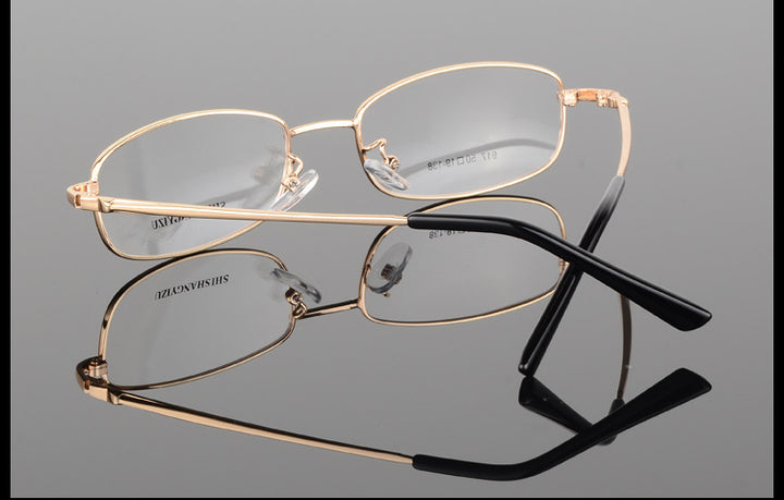 Unisex Full Rim Rectangle Alloy Eyeglasses 917 — view 5 | Bclear at FuzWeb