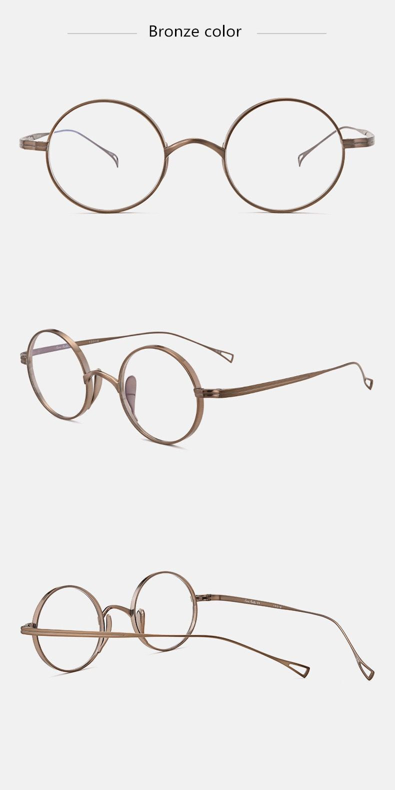 Aimee 999900 Women’s Full Rim Titanium Round Frames FuzWeb